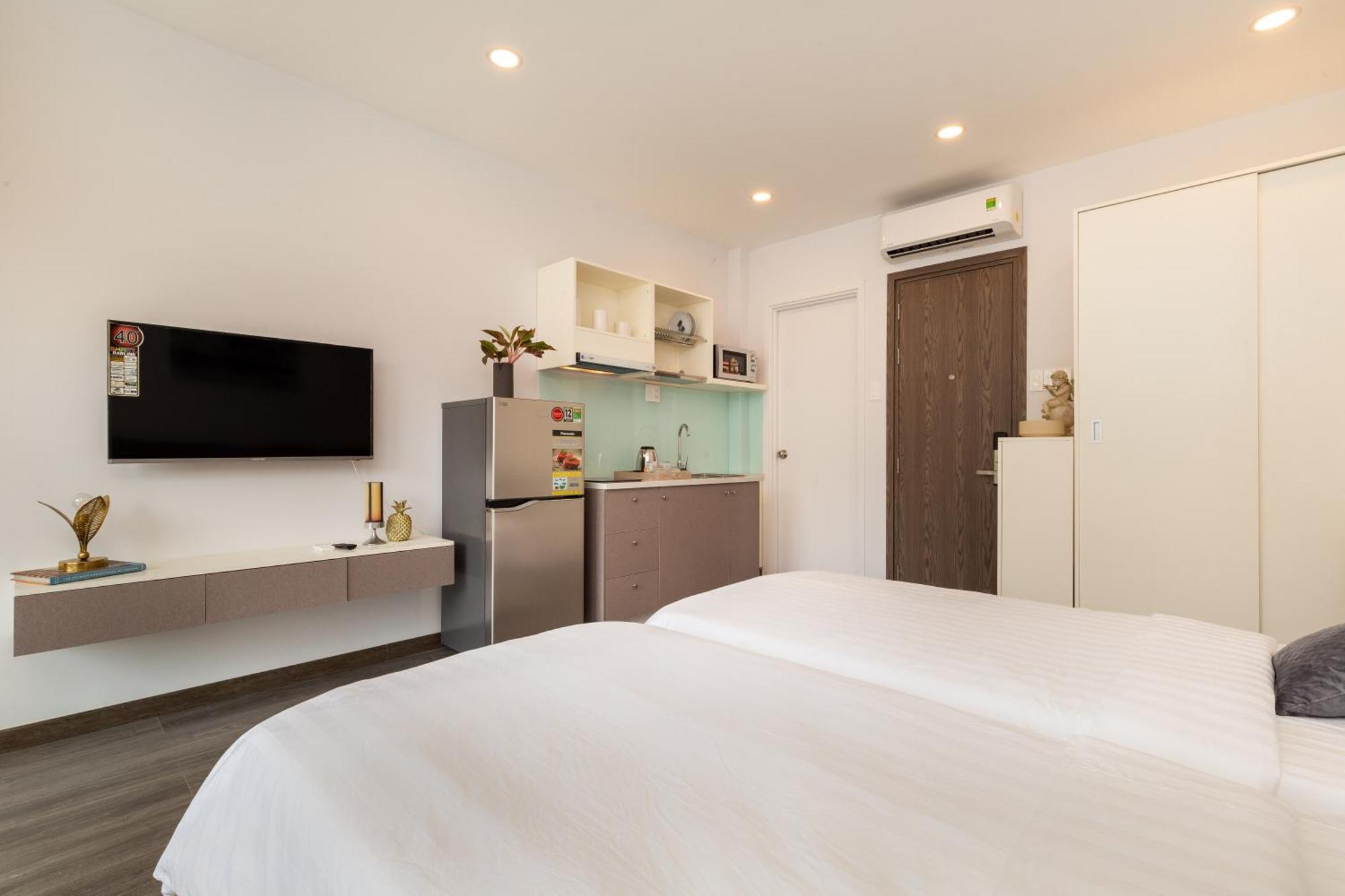 F-Hotel & Apartment Ho Si Minh-város Szoba fotó